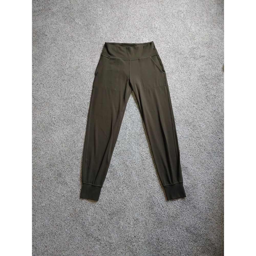 Lululemon Align Jogger Pants Womens Size 6 Olive Green Nulu High Rise Pockets